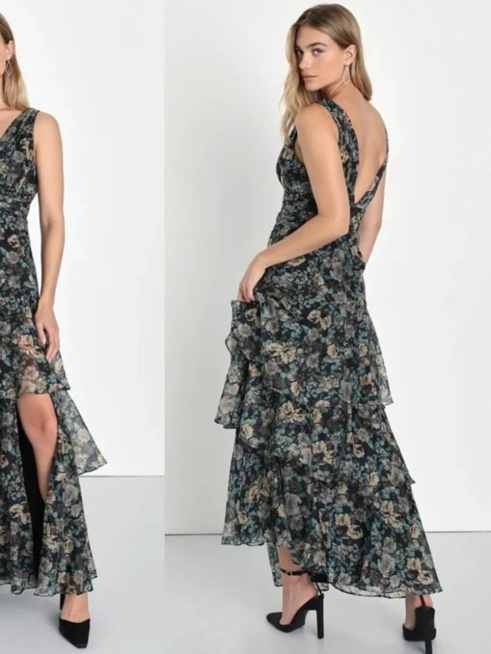 NWT LULUS SWEEPING SENSATION ORGANZA